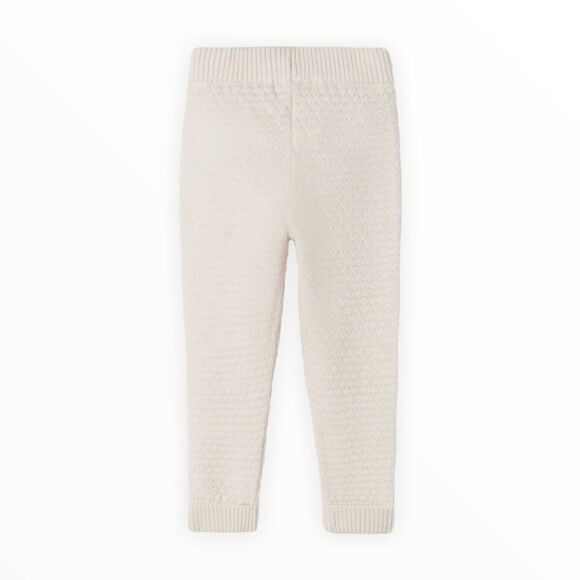 ZARA Kids | Ecru | PADDED KNIT JOGGER PANTS - Picture 2 of 4